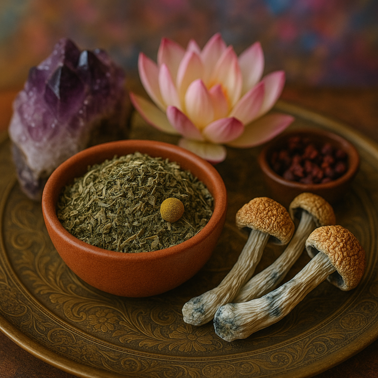 Post-psychedelic integration herbs