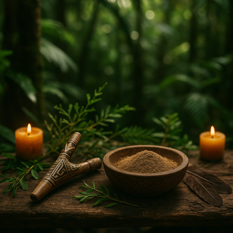 A bowl of ceremonial snuff